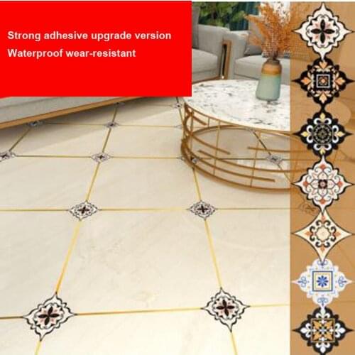 Tile diagonal sticker self-adhesive creative decoration waterproof and wear-resistant floor sticker removable diagonal sticker