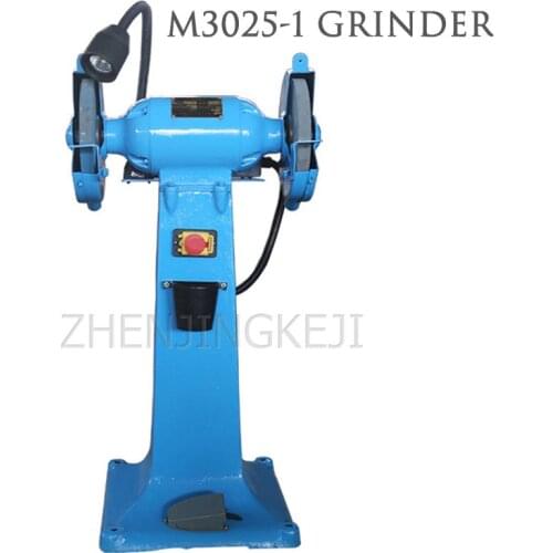 380V Electric Vertical Grinding Machine Multifunction Metal Stone Grinding Wheel Polisher Tools With Pedal Emergency Stop Switch