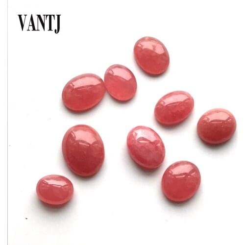VANTJ Good Quality Natural Rhodochrosite Loose Gemstone for Fine Jewelry Silver and Gold Mounting Diy Ring
