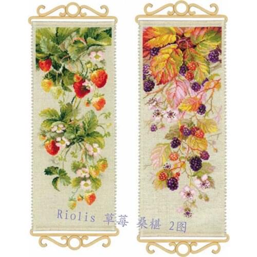 Customized Embroidery Strawberry Mulberry Cross Stitch Supplies in Canada with 100% Cotton Floss & Free Shipping for Home Decor