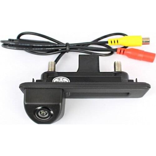 CCD night viosn car trunk handle reverse parking rear view camera for Skoda Roomster Fabia Octavia Yeti superb for Audi A1