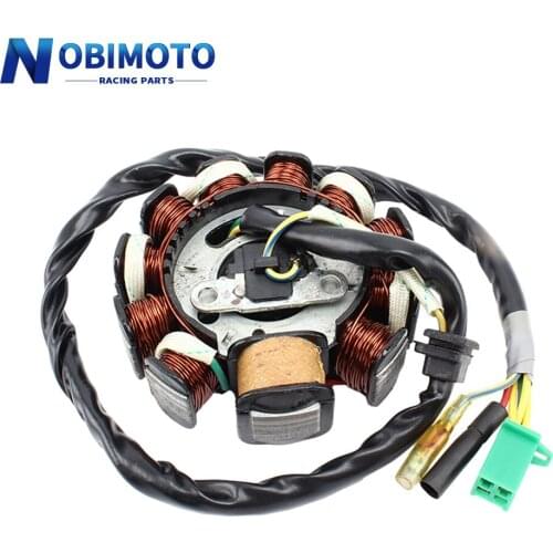 Motorcycle Stator Coil Magneto Generator For GY6-125cc-200cc Engines Magneto Stator Coil Moped ATV Dirt Bike Go Carts