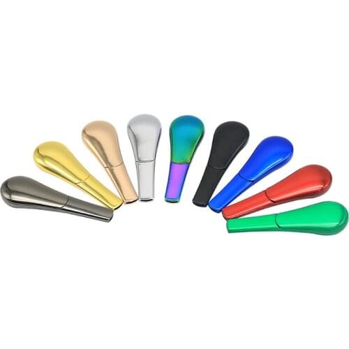 Smoking Tobacco Pipe Spoon Shape Magnets Metal With Herb Cigarette Holder Accessories Hidden Hookah Pipe