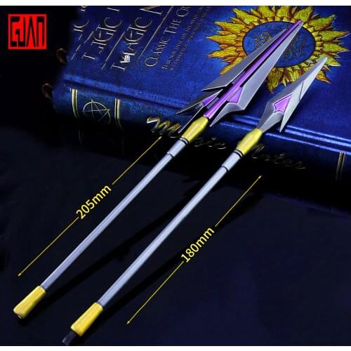 King Glory Weapon Model Ma Chao Lenghui Gun Alloy Weapon Model Ma Chao Metal Weapon Toy 22cm Metal Die Casting Mini Toy