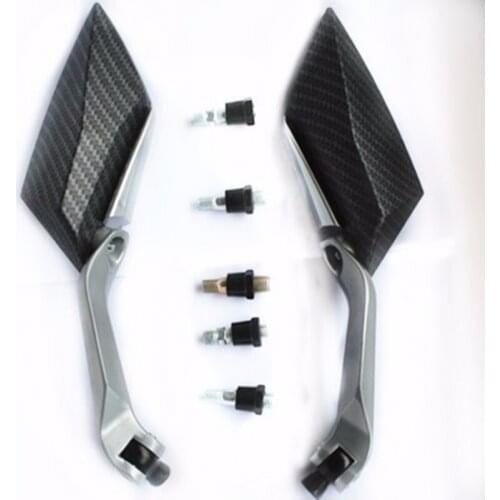 Motorcycle Carbon Side Rear View Mirrors Aluminum Bike Side Mirrors For Honda Yamaha Suzuki Kawasaki Universal Bike