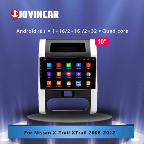 JOYINCAR Android 10.1 For Nissan x trail t31 2008-2012 Qashqai Multimedia Stereo Car MP5 Player Navigation GPS Radio head unit
