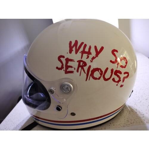 Car Sticker Motorcycle Guitar Case Motorcycle Helmet Auto Engine Hood Decals for Classic Film Joker Face Why So Serious