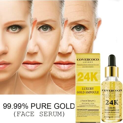 New 24k Gold Face Serum Hyaluronic Acid Cream Whitening Moisturizing Brighten Anti Aging Anti Wrinkle Acne VC Skin Care Tool