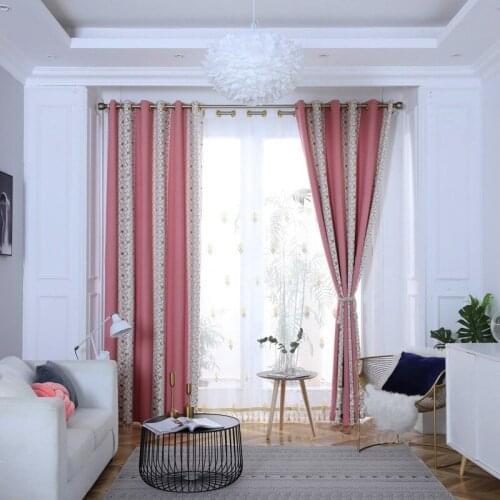 Modern Geometric Pattern Curtain Jacquard Seamless Stitching Curtain Shading Curtains for Living Room Bedroom Classical Curtain
