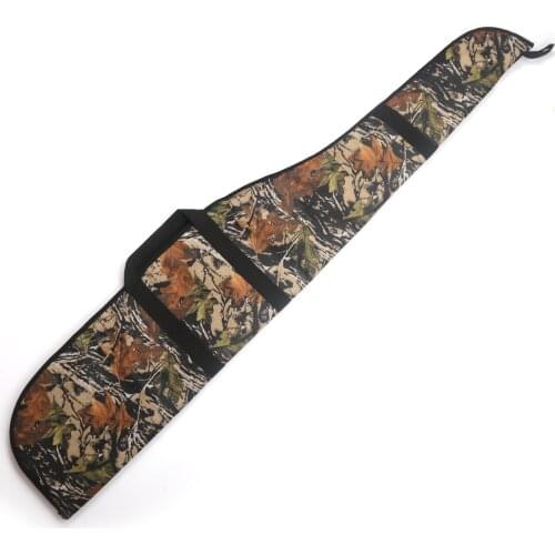 Tourbon Hunting Shotgun Slip Gun Bag Tactical Sniper Scoped Rifle Case Optics 27.5CM Height Camo 600D Nylon Zipper Closure 141CM