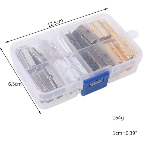 120 Ribbon Clip Clamp Cord Crimp End Clasp Tip Necklace Bracelet Connector