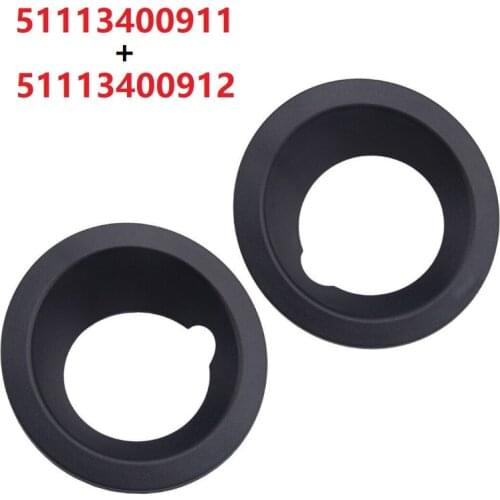 2PCS Lamp Hood Primed Black Fog Light Lamp Trim Driving Light Cover For BMW X3 E83 2004 2005 2006 Right+Left