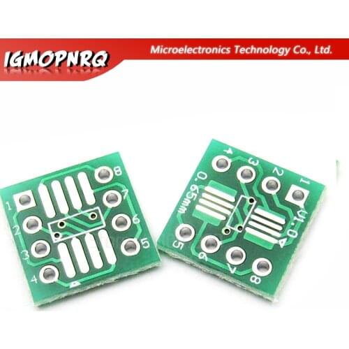 20PCS SOP8 SSOP8 TSSOP8 to DIP8 Interposer Module PCB Board Adapter Plate 0.65MM