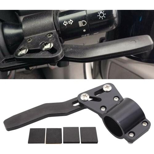 Custom Aluminium Black Car Styling Adjustment Steering Wheel Turn Rod Extension Turn Signal Lever Position Up Kit Universal