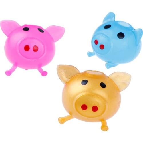 Anti Stress Goods Various Types Pig Toys Decompression Splat Ball Vent Toy Venting Ball Sticky Smash Water Ball