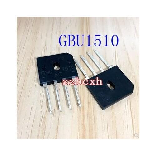 Free shipping 5PCS/LOT New original GBU1510 15A 100V