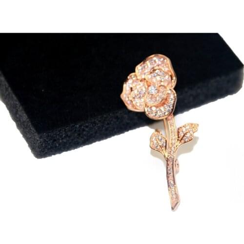 MADALENA SARARA AAAA Zircon And Crystal Inlaid Pearl Brooch Gol Plated Copper Style Fine Brooch Pin For Women Jewelry BH-10012