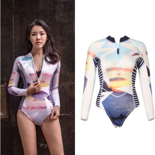 2mm Diving suit one-piece Wetsuit surfing snorkeling deep diving sun protection warm jellyfish suit neoprene bikini