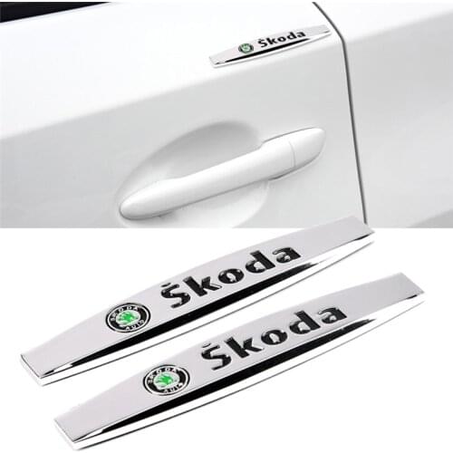Anti Scratch Emblem Car Exterior Decoration Auto Door Side Sticker for Skoda Yeti Octavia 2 A5 Fabia Rapid Kodiaq Superb 2 Kamiq