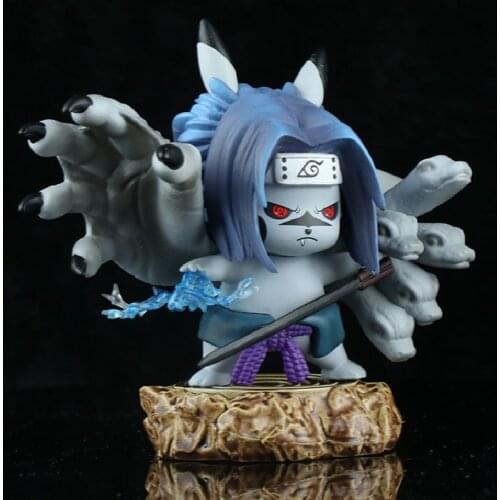 Anime Pokemon Pikachu Figure Cosplay Uchiha Sasuke PVC Figurine Shippuden Pocket Monster Kawaii Figma Brinquedos Monster Toys