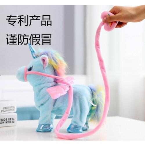 Toy Unicorn Horse Angel Doll Electric Plush Toy Child High Quality Gift Boy Girl Cute Cartoon Soft Skin Friendly Walking Singing