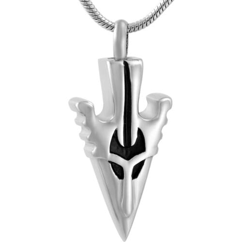 ILJ9562 Arrow Pendant for Human/ Animal Ashes Hot Selling Cremation Urn Pendant Cool Women Men Necklace Keepsake Jewelry
