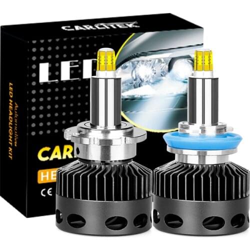 Carlitek D1S HID Headlights 25000LM 360 CSP Chips H7 H1 H11 H8 H9 9005 9006 HB3 D2S D3S D4S Xenon Bulb 12V 24V For Ford BMW Audi