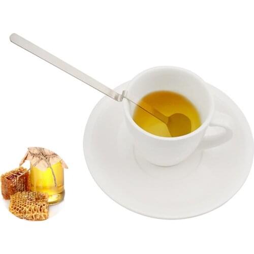 Sugar Spoon Stainless Steel Coffee Tea Milk Spoon Long Handle Mixing Spoon Coffee Spoon Bend Spoon Desserts Spoon