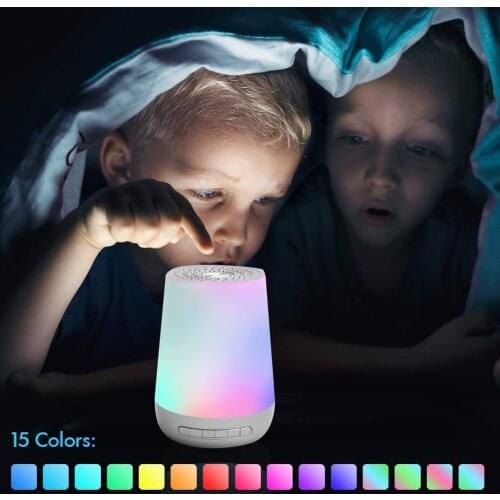 New White Noise Machine USB Rechargeable Timed Shutdown Sleep Machine Baby Sleep Sound Player Night Light Timer Noise Player