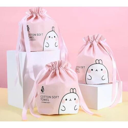 Disposable Womens Cotton Soft and Clean Facial Tissue Towel for Beauty Salon Reel-type Drawing and Independent Packaging