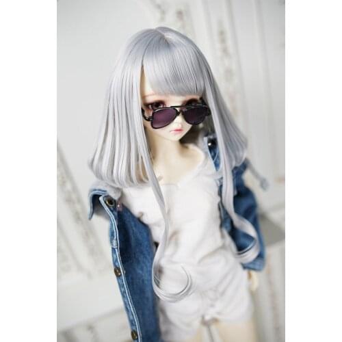 BJD Wig 1/6 1/4 1/3 SD MSD Wig Fashion Girl Doll Wig for Dolls Accessories