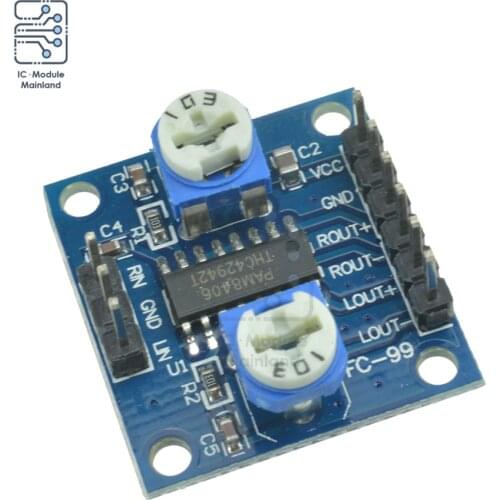 PAM8406 Digital Amplifier Board With Volume Potentiometer 5Wx2 Stereo