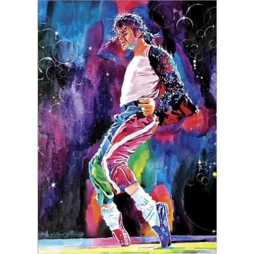 Full round 5D DIY diamond painting Michael Jackson diamond embroidery kit mosaic character painting home decoration