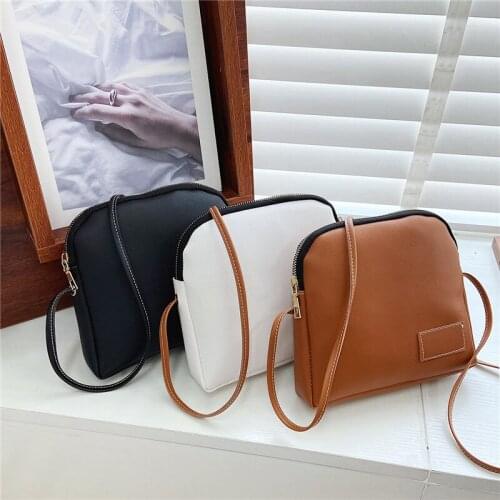 Simplicity Fashion Shoulder Bag For Women PU Leather Crossbody Bag Small Square Bag Vintage Messenger Bag Multifunction Purse
