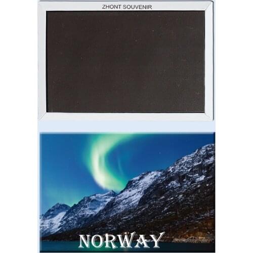 Rectangle Metal Wrapped Magnets,Northern Lights Souvenir,Aurora Borealis Norway Tourist Fridge Magnets 21497
