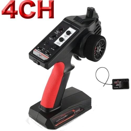 RC AX6S 2.4G 4CH Transmitter Radio Remote Control with AX-6S Receiver for MN99S MN90 1/10 1/8 TRX4 Axial SCX10 D90 RC Car Boat