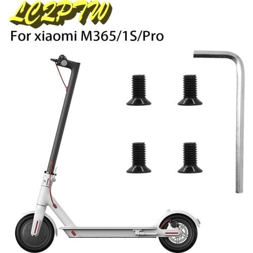 Electric Scooter Handlebar Front Fork Tube Screws with Hexagon Handle Replacement Parts Kits for M365 Ninebot Es2 Accessories