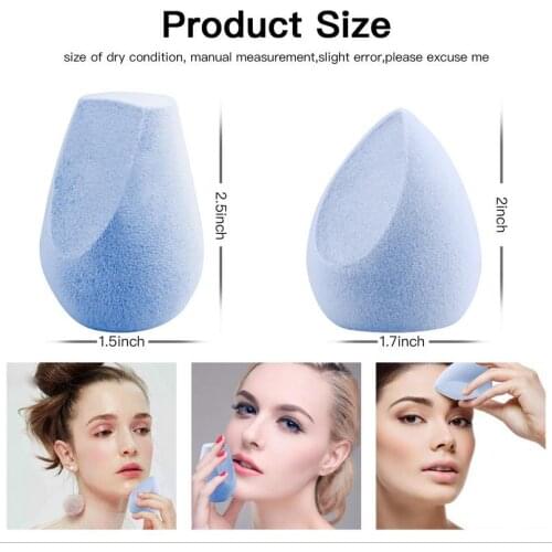 1PCS Microfiber Fluff Surface Cosmetic Puff Velvet Makeup Sponge Non-Latex Powder Liquid Foundation Smooth Make Up Blender T0240