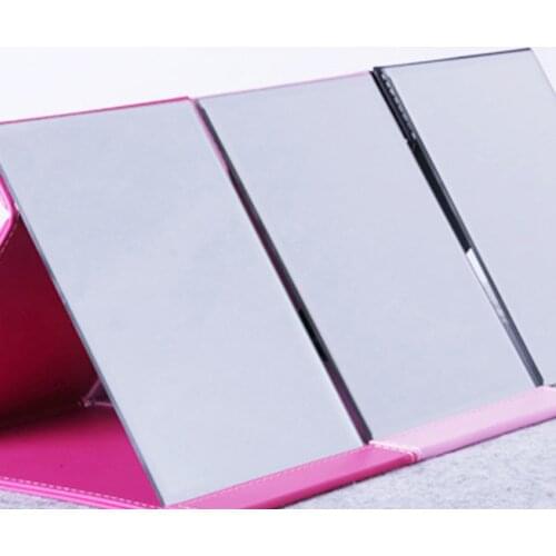 Vanity Mirror Espejos Spiegel Makeup Mirror Foldable Mirror Minimalist Looking Glass Fashion Cosmetic Mirror Size L Pink