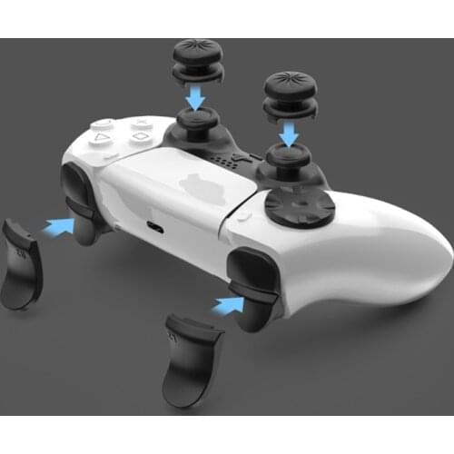 1 Pair Anti Slip L2 R2 Trigger Extended Buttons Kit For PS5 Controller Extenders