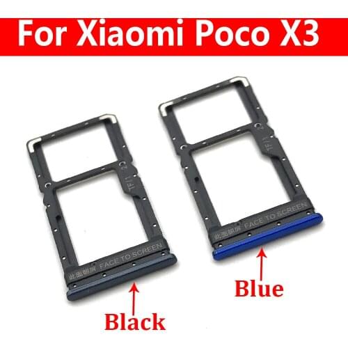 10PCS Sim Card Tray Slot Holder Adapter Socket Repair Parts For Xiaomi Poco X3 NFC