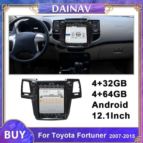 12.1 Inch Vertical Screen Android Car GPS Navigation For Toyota Fortuner 2007-2015 Car Multimedia DVD Player Auto Radio Stereo