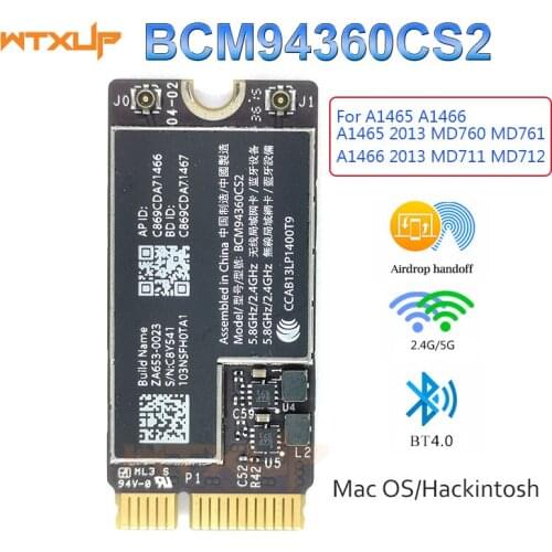 NGFF M.2 A E Key Adapter For 12+6 Pin Wireless Module BCM94360CS2 Wifi Card for Hackintosh macOS