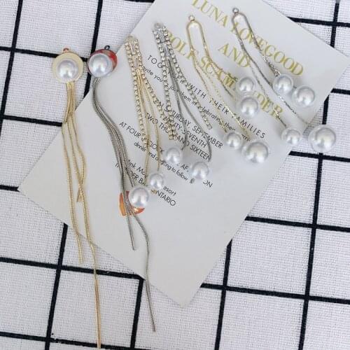 DIY Jewelry Accessories Pearl Tassel Pendant Earrings Jewelry Accessories Materials
