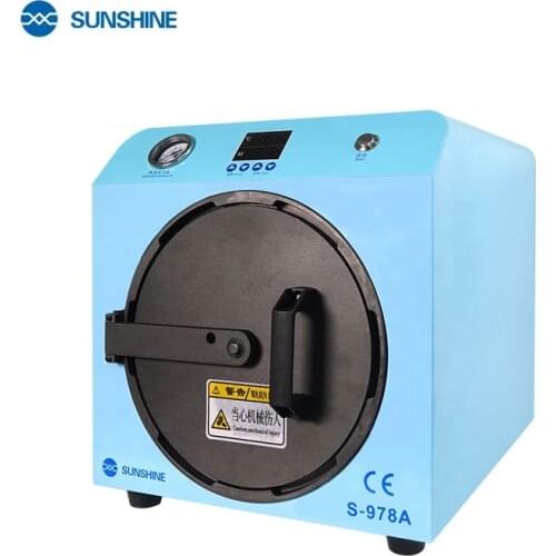 SUNSHINE SS-978A One-button Intelligent defoaming machine Mini 220v/110v Oca Lcd Air Bubble Remover Machine LCD Refurbishment