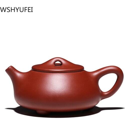 Yixing Teapot purple clay Stone Scoop teapot Dahongpao Teaware beauty Handmade kettle Chinese Tea set 188 ball hole filter 200ml