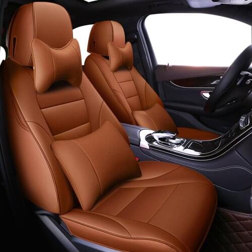ZHOUSHENGLEE Custom Car Seat Covers for Porsche Cayman Macan panamera Cayenne Boxster Automobiles Seat Covers car accessories