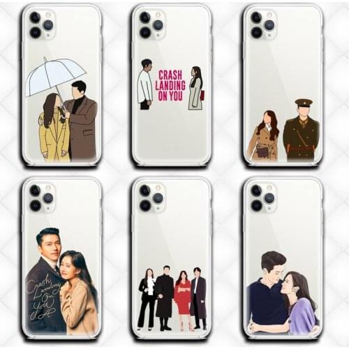 Crash Landing On You Phone Case Clear for iphone 12 11 Pro max mini XS 8 7 6 6S Plus X 5S SE 2020 XR cover