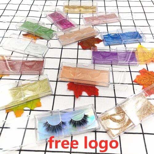 NEW Acrylic 25mm False Eyelashes Packaging Box Lash Boxes Fake 3D Mink Lashes Case empty custom logo transparent