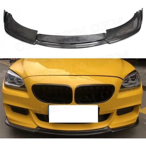 Carbon Fiber Material Front Bumper Lip Chin Spoiler for BMW F06 F12 F13 630 640 650 M Tech Sport 2012 - 2016